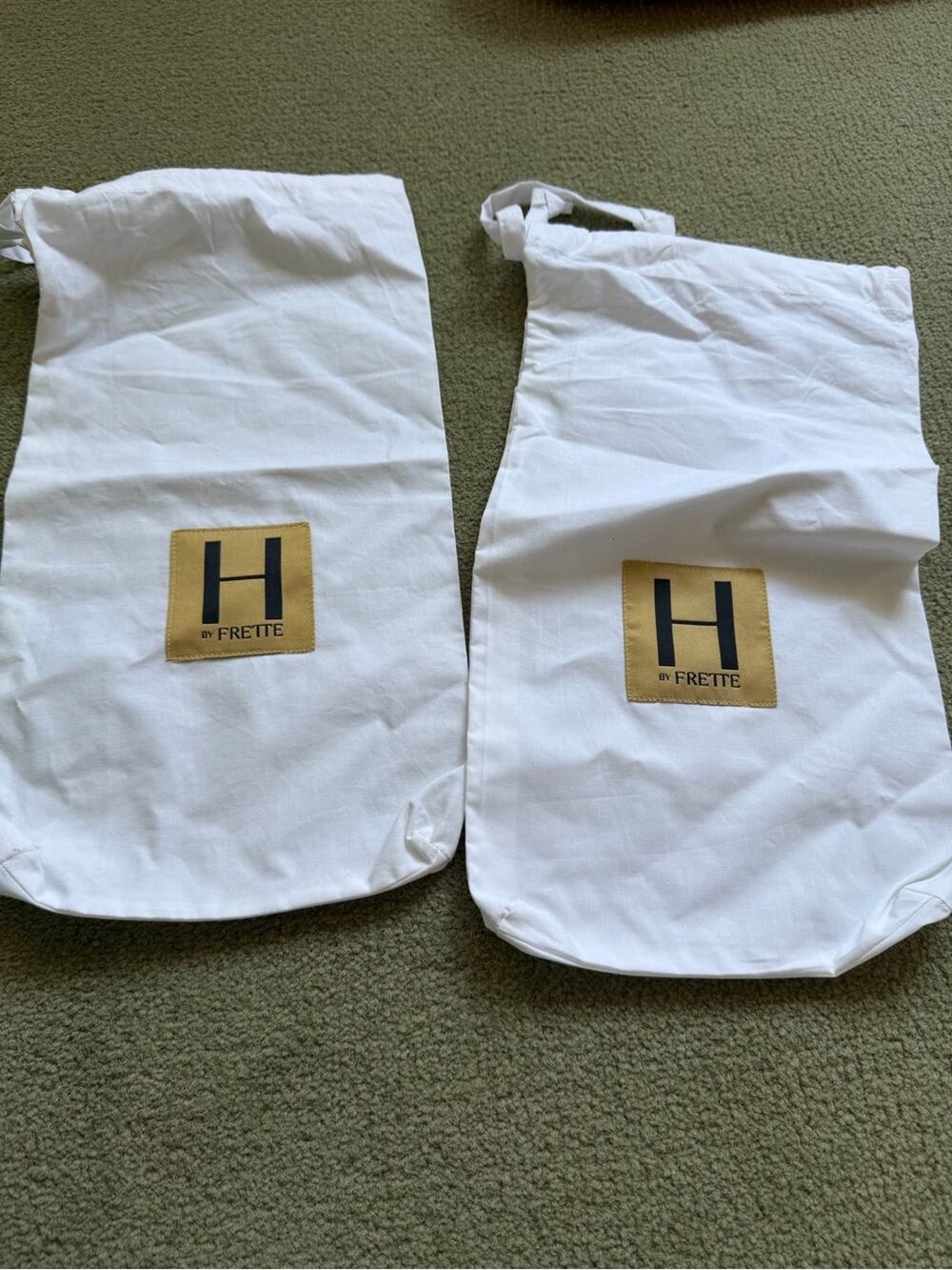 🗽H by Frette White Cotton Shoe Bags (Pair)